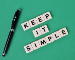 Square letters with text keep it simple | DG Pinnacle TPO - Wholesale Division | Miami Mortgage Lender